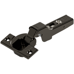 CLIP top Balama standard 110°，Uşă semiaplicată, fără arc, Oală: şuruburi, negru onix