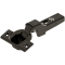 CLIP top Balama standard 110°，Uşă semiaplicată, fără arc, Oală: şuruburi, negru onix
