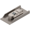 CLIP CRISTALLO-Plăcuţă de montaj, prin lipire, dreaptă, 0 mm, Zinc, reglaj pe înălţime: Din 2 piese, galben nisip+nichel mat