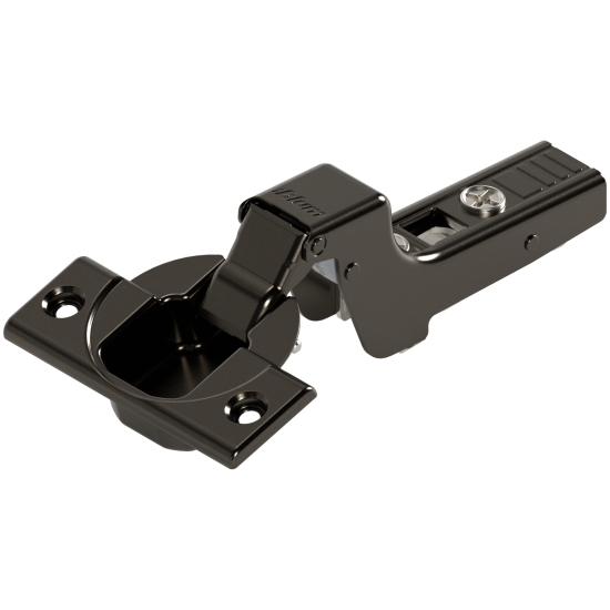 CLIP top Balama standard 110°，Uşă încadrată, fără arc, Oală: şuruburi, negru onix