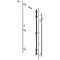 Uşă dublă, Suport balama set, pentru Înălţime pocket 2407–2556 mm, dreapta, zincat