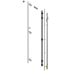 Uşă dublă, Suport balama set, pentru Înălţime pocket 2857–2999 mm, dreapta, zincat