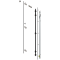 Uşă dublă, Suport balama set, pentru Înălţime pocket 2857–2999 mm, dreapta, zincat