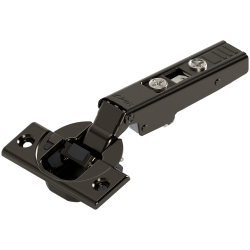 CLIP top BLUMOTION Balama standard 110°, Uşă aplicată, Oală: şuruburi, negru onix