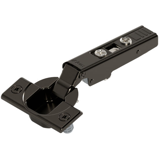 CLIP top Balama standard 110°，Uşă aplicată, fără arc, Oală: presare, negru onix