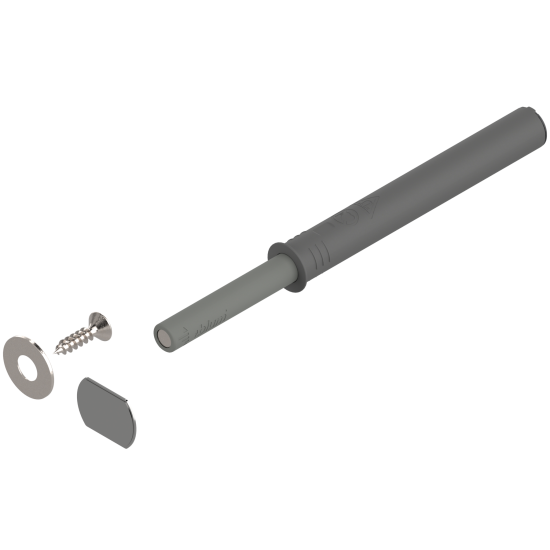 Unitate TIP-ON pentru uşi (set), Versiune lungă, cu magnet, R7036 gri platină