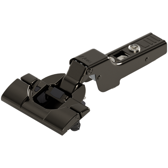 CLIP top BLUMOTION Balama standard 110°, Uşă semiaplicată, Oală: INSERTA, negru onix