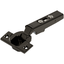 CLIP top Balama standard 110°，Uşă aplicată, fără arc, Oală: şuruburi, negru onix
