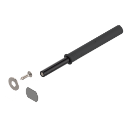 Unitate TIP-ON pentru uşi (set), Versiune lungă, cu magnet, negru-carbon
