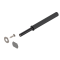 Unitate TIP-ON pentru uşi (set), Versiune lungă, cu magnet, negru-carbon