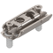 CLIP Plăcuţă de montaj, dreaptă, 0 mm, oţel, Cu diblu expandabil EXPANDO, reglaj pe înălţime: Excentric, nichelat