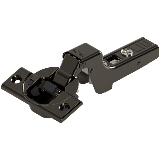 CLIP top BLUMOTION Balama standard 110°, Uşă încadrată, Oală: şuruburi, negru onix