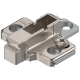 CLIP Plăcuţă de montaj, în cruce, 6 mm, Zinc, Euro-şuruburi, reglaj pe înălţime: Din 2 piese, nichelat