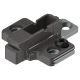 CLIP Plăcuţă de montaj, în cruce, 6 mm, Zinc, Euro-şuruburi, reglaj pe înălţime: Din 2 piese, negru onix