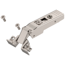 CLIP top Balama pentru ramă de aluminiu 120°, Uşă aplicată, fără arc, Oală: şuruburi, nichelat