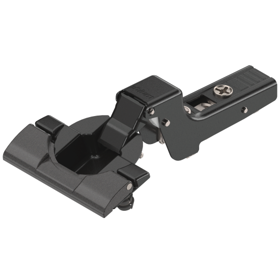 CLIP top Balama standard 110°，Uşă încadrată, fără arc, Oală: fără scule cu INSERTA, negru onix