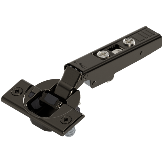 CLIP top BLUMOTION Balama standard 110°, Uşă aplicată, Oală: presare, negru onix