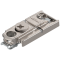 CLIP Plăcuţă de montaj, dreaptă, 0 mm, Zinc, şuruburi, reglaj pe înălţime: Excentric, nichelat