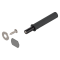 TIP-ON pentru uşi (set), Versiune scurtă, cu magnet, negru-carbon