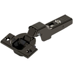 CLIP top BLUMOTION Balama standard 110°, Uşă semiaplicată, Oală: şuruburi, negru onix