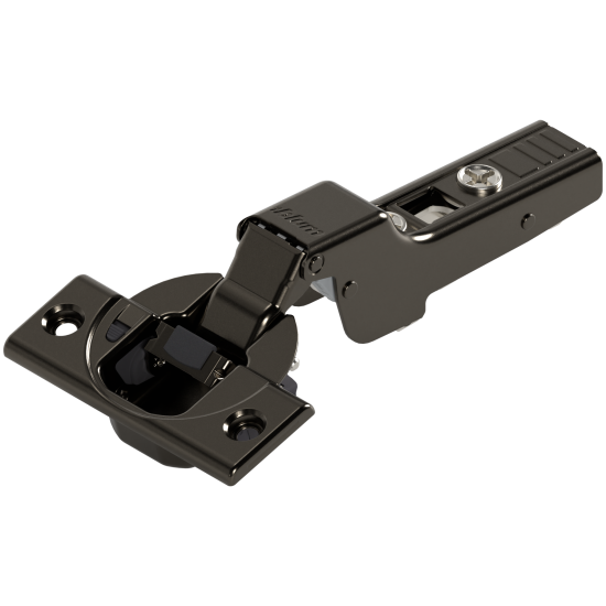 CLIP top BLUMOTION Balama standard 110°, Uşă semiaplicată, Oală: şuruburi, negru onix