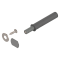 TIP-ON pentru uşi (set), Versiune scurtă, cu magnet, R7036 gri platină