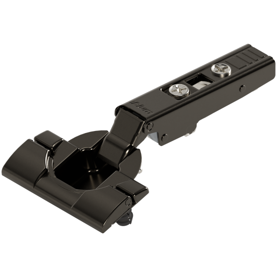 CLIP top Balama standard 110°，Uşă aplicată, fără arc, Oală: fără scule cu INSERTA, negru onix