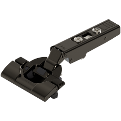CLIP top BLUMOTION Balama standard 110°，Uşă aplicată, Oală: fără scule cu INSERTA, negru onix
