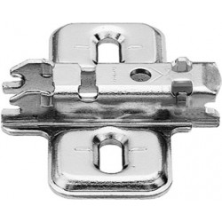 Plăcuță montaj balama, Clip, cruce, 0mm, șuruburi, Blum