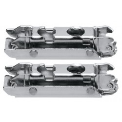 Plăcuță montaj balama, Clip, dreaptă, 0 mm, șuruburi, excentric, Blum