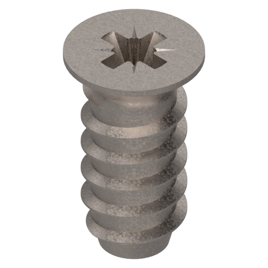 euro-şurub, cap înecat, Ø6 mm, Lungime nominală: 13 mm, nichelat