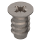 euro-şurub, cap înecat, Ø6 mm, lungime totală (incl. cap): 10 mm, nichelat