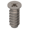 euro-şurub, cap înecat, Ø6 mm, Lungime nominală: 14.5 mm, nichelat