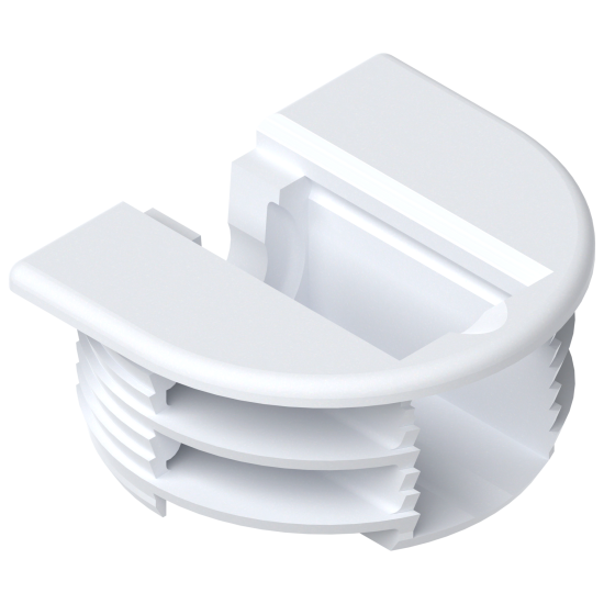 Carcase de demontabili, Plastic, de montat prin presare, alb