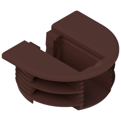 Carcase de demontabili, Plastic, de montat prin presare, maro