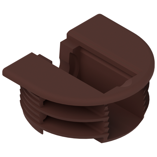 Carcase de demontabili, Plastic, de montat prin presare, maro