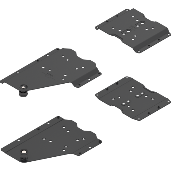 Conector tip pocket set, pentru aplicaţie fără plintă , pentru Grosime laterală pocket 18 până la 19 mm, Oţel, de prins cu şurub, negru
