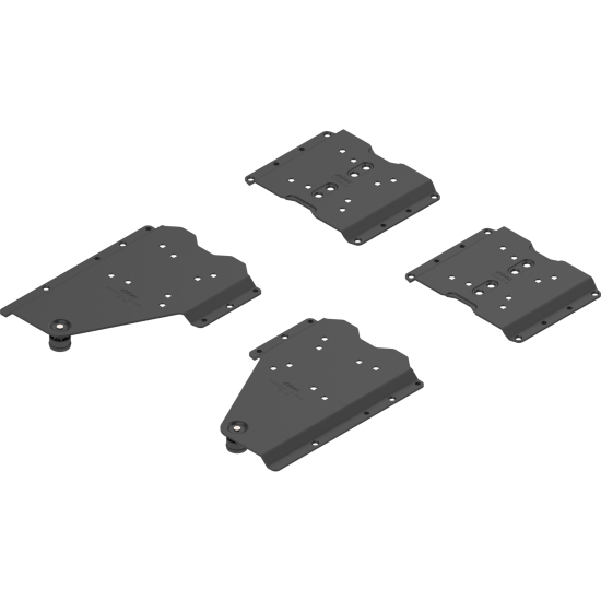 Conector tip pocket set, pentru aplicaţie cu plintă, pentru Grosime laterală pocket 18 până la 19 mm, Oţel, de prins cu şurub, negru