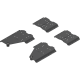 Conector tip pocket set, pentru aplicaţie cu plintă, pentru Grosime laterală pocket 18 până la 19 mm, Oţel, de prins cu şurub, negru
