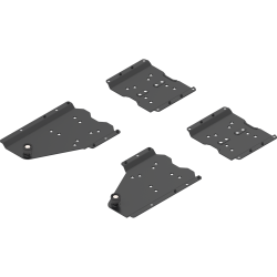 Conector tip pocket set, pentru aplicaţie cu plintă, pentru Grosime laterală pocket 18 până la 19 mm, Oţel, de prins cu şurub, negru