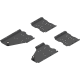 Conector tip pocket set, pentru aplicaţie cu plintă, pentru Grosime laterală pocket 18 până la 19 mm, Oţel, de prins cu şurub, negru