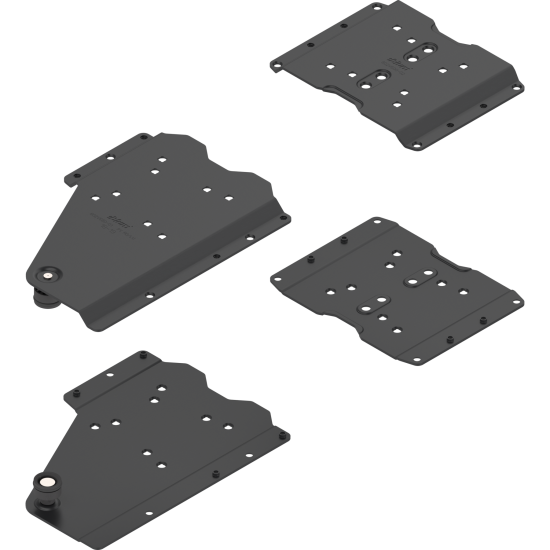 Conector tip pocket set, pentru aplicaţie fără plintă , pentru Grosime laterală pocket 18 până la 19 mm, Oţel, de prins cu şurub, negru