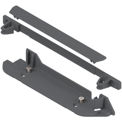 Suport profil portant SERVO-DRIVE vertical, jos/spate + capac de acoperire, R7037 gri închis