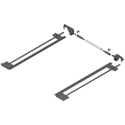 TANDEM Mecanism de stabilizare laterală, NL=410 mm, KB=1400 mm, Extensie totală, pentru debitat, R7037 gri închis