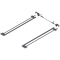 TANDEM Mecanism de stabilizare laterală, NL=600 mm, KB=1400 mm, Extensie totală, pentru debitat, R7037 gri închis