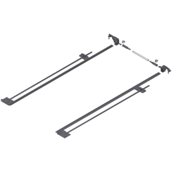TANDEM Mecanism de stabilizare laterală, NL=750 mm, KB=1400 mm, Extensie totală, pentru debitat, R7037 gri închis