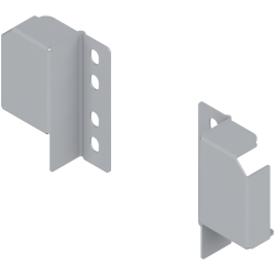 TANDEMBOX plus/antaro Suport de lonjeron (la spate), aplicare flexibilă, lonjeron reglabil, de prins cu şurub, dreapta+stânga, R9006 gri aluminiu