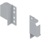 TANDEMBOX plus/antaro Suport de lonjeron (la spate), aplicare flexibilă, lonjeron reglabil, de prins cu şurub, dreapta+stânga, R9006 gri aluminiu