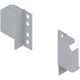 TANDEMBOX plus/antaro Suport de lonjeron (la spate), aplicare flexibilă, lonjeron reglabil, de prins cu şurub, dreapta+stânga, R9006 gri aluminiu