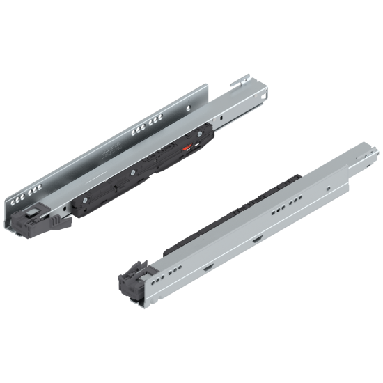 Şina de corp LEGRABOX BLUMOTION int./potrivit pentru TOB/potrivit pentru SERVO-DRIVE, Extragere totală, 70 kg, NL=450 mm, dreapta+stânga, zincat